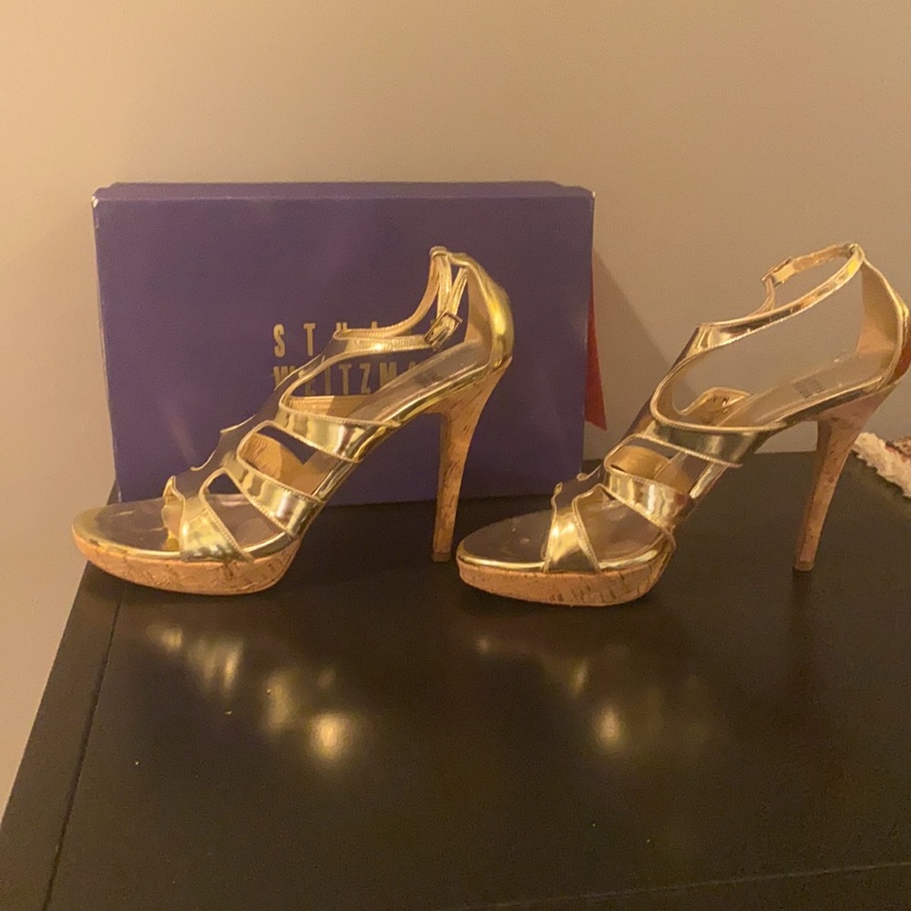 Stuart Weitzman Platzoom Caged Sandals 10 1/2 N - Picture 5 of 8